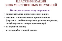 Классификация злокачественных опухолей